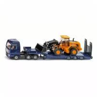 Модель грузовика Siku MAN с фронтальным погрузчиком JCB, 1:87