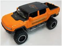 Машинка HUMMER EV PICKUP 1:24 металлическая, свет, звук