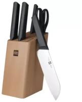 Набор ножей HuoHou Fire Kitchen Steel Knife Set с подставкой (6 предметов)