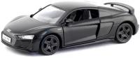 Машина металлическая RMZ City 1:32 Audi R8 2019, черный матовый цвет, двери открываются