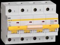 Выключатель автоматический модульный ВА47-100 63А 4П четырехполюсный D 10кА MVA40-4-063-D ИЭК