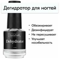 NailsProfi, Дегидратор для ногтей, Обезжириватель для гель лака, 12 мл