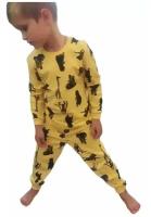 Пижама для мальчика желтая 
