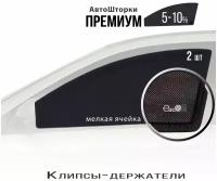 Шторки EscO PREMIUM на Lada 2112 (1999 - 2009) хэтчбэк (5 дверей) на Передние двери, крепление Клипсы ЭскО /Каркасные автошторки солнцезащитные