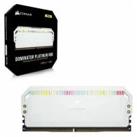 Модуль памяти Corsair DOMINATOR PLATINUM RGB DDR5 DIMM 32GB 2x16GB (CMT32GX5M2X6200C36W), White