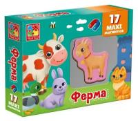 Набор магнитов для детей с 3 лет «Ферма» Vladi Toys VT3106-18