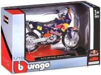 Металлическая модель мотоцикла Bburago KТМ 450 Red Bull Dakar 18-51070