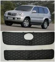 Утеплитель радиатора комплект для Toyota Land Cruiser Prado 2002 – 2009 120 Series Тойота Ленд Крузер Прадо 120