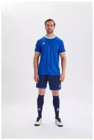 Футбольная форма мужская Short-sleeved football suit, синяя, размер 2XL