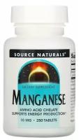 Source Naturals Manganese 10 mg 250 tab / Сурс Нэчурался Марганец 10 мг 250 таб