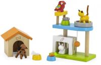 Игровой набор Viga Toys Домашние животные и их домики, VG44568