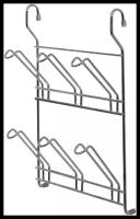 Полка для 6-ти бокалов 24x10x34 см сталь цвет хром