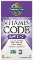 Garden of Life Vitamin Code Raw Zinc Органический Цинк, 60 капсул