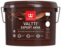 Лазурь TIKKURILA VALTTI EXPERT AKVA высокоэффективная защитная, полуматовая, орегон 9л 700009627