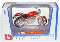 Коллекционный металлический мотоцикл Bburago 1:18 Ducati Monster 900 18-51000