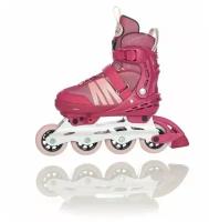 Раздвижные ролики HUDORA inline Skates Comfort, розовые, размер 35-40