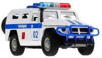 Модель машины Технопарк ГАЗ Тигр, Полиция, инерционная, свет, звук CT12-357-N3