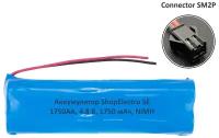 Аккумулятор ShopElectro SE1750АА, 4.8 В, 1750 мАч/ 4.8 V, 1750 mAh, NiMH, с коннектором SM2P (3)