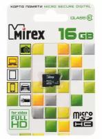 Карта памяти microSDHC MIREX 16GB (class 10)