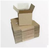 Коробка картонная, Гофрокороб для хранения, переезда 10*10*10см - 20 шт