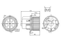 Вентилятор Салона Ford Transit 00-, 06- (-Ac) 87061 Nissens арт. 87061