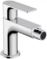 Смеситель для биде Hansgrohe Rebris E 72211000 со сливным гарнитуром, однозахватный, хром