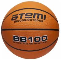 Мяч баскетбольный Atemi, р. 5, резина, 8 панелей, BB100, окруж 68-71, клееный