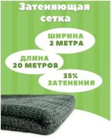 Сетка затеняющая фасадная, Затенение 35%, 2м х 20м, 35 г-кв. м