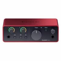 Focusrite Scarlett Solo 4th Gen внешняя звуковая карта с usb (2вх/2вых)