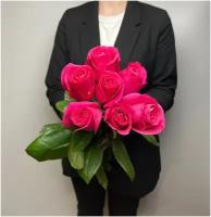 Букет из 7 розовых роз Пинкл Флойд 50 см