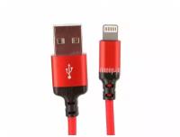 Кабель USB 2.0 Hoco X14, AM/Lightning M, черно-красный, 2 м
