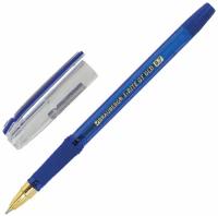 Ручка шариковая масляная с грипом BRAUBERG i-Rite GT GLD, комплект 12 штук, синяя, узел 0,7мм,880015