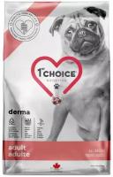 Сухой корм 1st CHOICE GF DERMA для собак с гиперчувствительной кожей с лососем 340гр