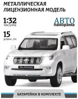 Внедорожник Автопанорама Мировые легенды Toyota Land Cruiser Prado 1:32, 6 см, черный