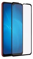 DF Закаленное стекло для Samsung Galaxy A12/A02/M12/A02s (Черная рамка)
