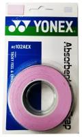 Обмотка для ручки ракетки Yonex Overgrip Absorbent AC102A х3 Light Pink