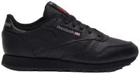 Кроссовки Reebok Classic Leather, демисезон/лето, натуральная кожа, размер 9,5 US, черный