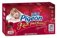 Pigeon Rich Perfume Салфетки-кондиционер для сушки белья в сушильной машине Аромат Фиеста 40 шт