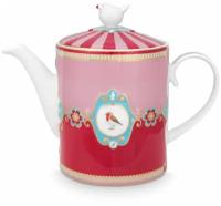 Чайник заварочный Pip Studio Love Birds Medallion Red-Pink, 1,3 л, 51.005.004