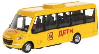 Модель автобуса Ивеко Iveco Daily Дети Технопарк открываются двери, инерционный механизм
