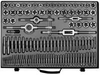 Набор метчиков и плашек М2 - М18 110 предметов метрическая резьба WIEDERKRAFT WDK-DTM3110