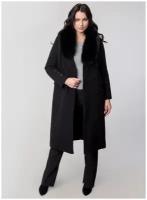 Пальто зимнее шерстяное 05, каляев, размер 42, черный