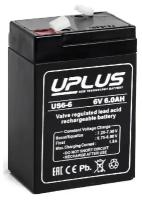 Аккумулятор для ИБП и прочего электрооборудования UPLUS US-General Purpose US6-6 6V 6 А/ч (70x47x106) AGM