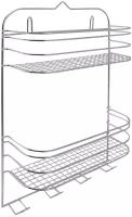 Полка двухъярусная 29.5x46x11.6 см цвет хром