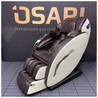 Массажное кресло Osari Comfort 4D в коричнево-бежевом цвете