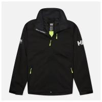 Мужская куртка ветровка Helly Hansen Crew Midlayer Hooded Sailing чёрный, Размер XXL