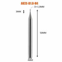Dreanique двухзаходная фреза по алюминию для чпу (1х3х50х4 Z2) AU2E-D1.0-H4 39784