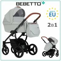 Детская коляска 2 в 1 Bebetto Luca PRO (100% экокожа) 02_CZM