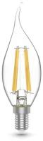 Лампа Gauss Basic Filament Свеча на ветру 4,5W 420lm 4100К Е14 LED, упаковка 10 шт