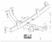 Фаркоп для ВАЗ 2123 Niva (Тягово-сцепное устройство на Шевроле)